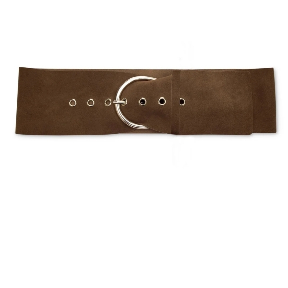 LOVESTRENGTH Austen Tan Suede Waist Belt In Genuine Leather. Size M/L - Picture 10 of 14
